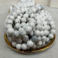 Howlite Beads, Round, polished, DIY & different size for choice, white, Sold By Strand
