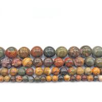 Picasso Jasper Beads, Round, polished, DIY & different size for choice, more colors for choice, Sold By Strand