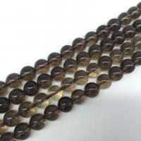 Natürliche Rauchquarz Perlen, rund, poliert, DIY & verschiedene Größen vorhanden, Bräune, verkauft von Strang