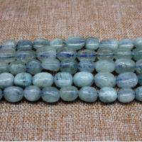 Perles bijoux en pierres gemmes, aigue-marine, Irrégulière, poli, DIY, bleu, 10x14mm, Vendu par brin