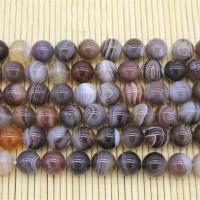 Natürliche Botswana Achat Perlen, rund, poliert, DIY & verschiedene Größen vorhanden, verkauft von Strang