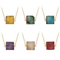 Connecteur de quartz, quartz clair, chanté plaqué or, bijoux de mode & DIY, plus de couleurs à choisir, 18x18mm, Vendu par PC