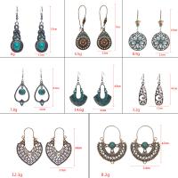 Tibetan Style Drop Earrings, plated, fashion jewelry & different styles for choice & for woman, more colors for choice, nickel, lead & cadmium free, Sold By Pair