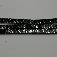 Nicht-magnetische Hämatit Perlen, Non- magnetische Hämatit, poliert, DIY & verschiedene Größen vorhanden, schwarz, verkauft von Strang