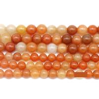 Natural Aventurine Beads, Red Aventurine, Round, fashion jewelry & DIY & different size for choice, red camouflage, Sold By Strand