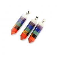 Gemstone Pendants Jewelry Brass with Natural Stone plated fashion jewelry & DIY Sold By PC