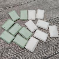 Pendentifs en jade, rectangle, plus de couleurs à choisir, 35x24x5mm, Vendu par PC