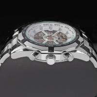 Reloj de Pulsera para Hombre, aleación de zinc, con Vidrio & acero inoxidable, chapado, Resistente al agua de la vida, más colores para la opción, 45x15x240mm, Vendido por UD