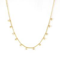 Edelstahl Schmuck Halskette, plattiert, Modeschmuck & für Frau, keine, verkauft von Strang