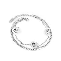 Stainless Steel Jewelry Bracelet plated fashion jewelry & Unisex Sold By Strand