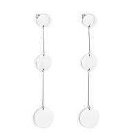Stainless Steel Drop Earring, plated, fashion jewelry & for woman, more colors for choice, 3Pairs/Lot, Sold By Lot