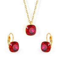 Fashion Stainless Steel Jewelry Sets Stud Earring & necklace plated fashion jewelry & for woman Sold By Lot
