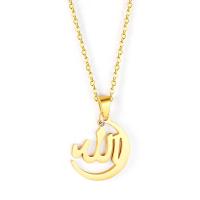 Stainless Steel Jewelry Necklace, Alphabet Letter, plated, fashion jewelry & for woman, gold, 3Strands/Lot, Sold By Lot