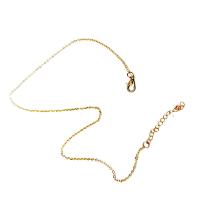 Brass Necklace Chain with Iron plated fashion jewelry & for woman Sold By Strand