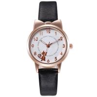 Women Wrist Watch, Stainless Steel, with PU Leather & Glass, plated, fashion jewelry & for woman, more colors for choice, 28x8mm,12x210mm, Sold By PC