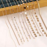 Brass Beading Chains, DIY, golden, 2m/Bag, Sold By Bag