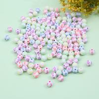 Spray Painted Acrylic Beads Round DIY & enamel Sold By Bag