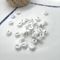 Porcelain Jewelry Beads, Flat Round, glazed, DIY, more colors for choice, 8x4mm, Sold By PC