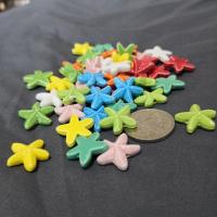 Porcelain Jewelry Beads, Starfish, glazed, DIY, more colors for choice, 17x6mm, Sold By PC