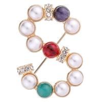 Zinc Alloy Brooches plated fashion jewelry & for woman & with rhinestone nickel lead & cadmium free Sold By Lot
