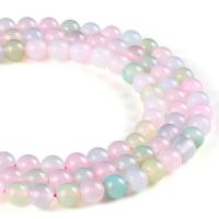 Gemstone Jewelry Beads, Morganite, Round, polished, DIY & different size for choice, multi-colored, Sold By Strand