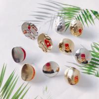 Zinc Alloy Earring Stud Component, plated, mode sieraden & DIY & verschillende ontwerpen voor de keuze, meer kleuren voor de keuze, Verkocht door PC
