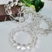 Quartz Bracelets, Clear Quartz, plated, fashion jewelry & different size for choice, clear, 180mm, Sold By Strand