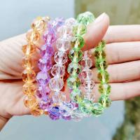 Crystal Bracelets plated fashion jewelry & elastic & for woman multi-colored Sold By Strand