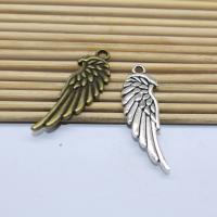 Wing Shaped Tibetan Style Pendants, plated, fashion jewelry & DIY, more colors for choice, 10.40x32.30mm, Sold By PC
