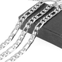 Stainless Steel Figaro Chain, Rectangle, electrolyzation, machine polishing, 10x10x3mm, Approx 50m/Strand, Sold By Strand