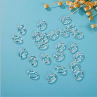Acrylic Linking Ring, AB color plated, DIY, 11x17mm, 200PCs/Bag, Sold By Bag