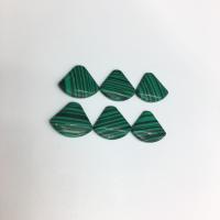 Natural Gemstone Cabochons, Malachite, polished, DIY, green, 11.20x12.20mm, Sold By PC