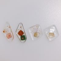 Resin Pendant, DIY & different styles for choice, more colors for choice, 20PCs/Bag, Sold By Bag