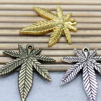 Tibetan Style Leaf Pendants, plated, fashion jewelry & DIY, more colors for choice, 22x25mm, Sold By PC
