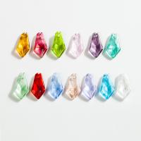 Colgantes de Cristal de Murano en Forma Planta, chapado, Joyería & Bricolaje, más colores para la opción, 14x26mm, Vendido por UD