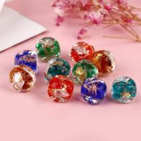 Gold Sand & Silver Foil Lampwork Beads, plated, fashion jewelry & DIY, more colors for choice, 12mm, Sold By PC