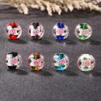 Silver Foil Lampwork Beads plated fashion jewelry & DIY 16mm Sold By PC
