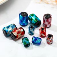 Silver Foil Lampwork Beads plated fashion jewelry & DIY Sold By PC
