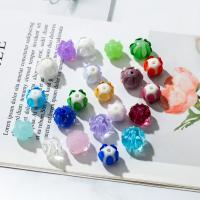 Raffinée de bijoux en perles, chalumeau, Placage, bijoux de mode & DIY & styles différents pour le choix, plus de couleurs à choisir, 12x10mm, 100/sac, Vendu par sac