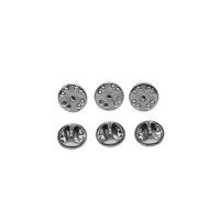 Stainless Steel jeans button, silver color plated, 11x11x1mm, Sold By PC