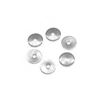 Stainless Steel Spacer Beads, silver color plated, 8x8x1mm, Sold By PC