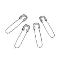 Stainless Steel Safety Pin silver color plated Sold By PC
