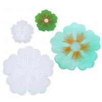 DIY Epoxy Mold Set Silicone Flower for DIY Coaster & Tray Casting Mold plated durable Sold By Lot