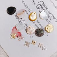 Shell Pendants, DIY & different styles for choice, more colors for choice, 2PCs/Bag, Sold By Bag