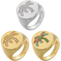 Cubic Zircon Brass prst prsten, Mosaz, á, micro vydláždit kubické zirkony & pro ženy, více barev na výběr, nikl, olovo a kadmium zdarma, 17x20mm, Prodáno By PC