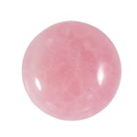 Natural Quartz Cabochon, Rose Quartz, Round, polished, DIY, pink, 25mm, Sold By PC