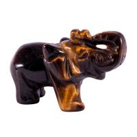 Natural Stone Elephant Decoration, polished, for home and office & durable, more colors for choice, 39x18x27mm, Sold By PC