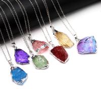 Quartz Gemstone Pendants, Tibetan Style, with Quartz, plated, fashion jewelry & DIY, more colors for choice, Sold By PC