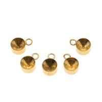 Stainless Steel Extender Chain Drop, Round, gold color plated, 9x6x4mm, Sold By PC