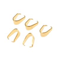 Stainless Steel Snap on Bail, gold color plated, 9x6x4mm, Sold By PC